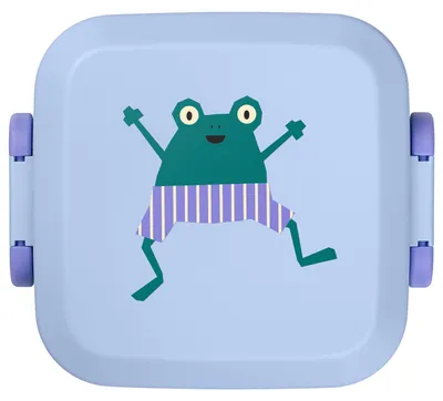 Zdjęcie produktu dla Pudełko na jedzenie Rikko Brotdose dla dzieci z motywem Animal Parade | Pudełko na lunch i przekąski z przegródkami | Pudełko na jedzenie dla dzieci, wolne od BPA | Pudełko na jedzenie do przedszkola | Pudełko na jedzenie, które zmieści się w każdym plecaku | Stylowe pudełko na przekąski – wesołe wzory