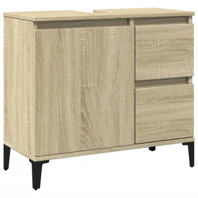 Produktbild von Badschrank Sonoma-Eiche 65x33x60 cm Holzwerkstoff