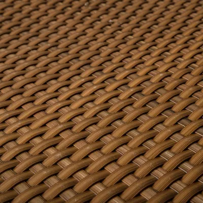 Produktbild von PE-Rattan in 0,9m Breite (Meterware) Sichtschutz Balkonblende – cognac