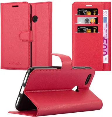 Obrázok produktu pre Cadorabo Case for Huawei Y6 PRO 2017 Protective Case in Red Puzdro na mobilný telefón s magnetickým zatváraním