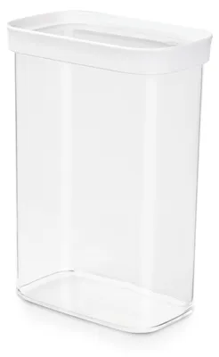Imagen del producto de EMSA - Recipiente hermético rectangular para alimentos secos, modelo Optima, formato vertical, 2,2 litros
