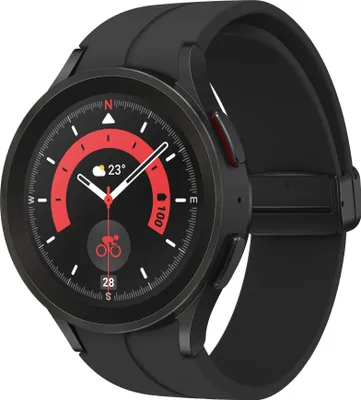 Produktbild von Samsung Galaxy Watch5 Pro 3,56 cm (1,4") OLED 45 mm Digitální dotykový displej 450 x 450 pixelů 4G Black W