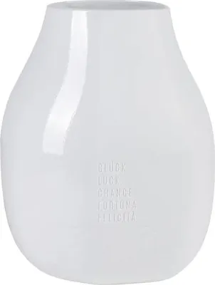 Image de Räder Freiform Vase Glück 5-sprachig 20x19x25cm