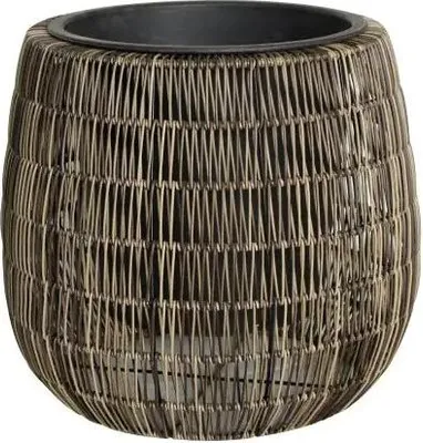Produktbild von TrendLine Polyrattan Pflanztopf Ø 45 x 40 cm braun