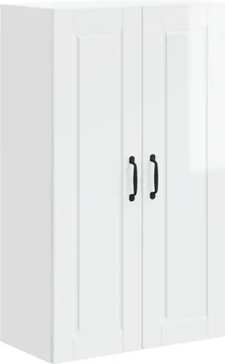Productafbeelding van vidaXL Wandkast PORTO, hoogglans wit, 60 x 31 x 100 cm, houtvezel