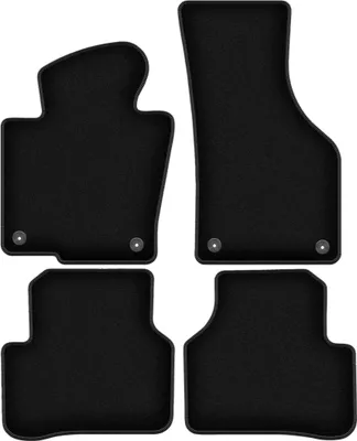 Obrázok produktu pre Velúrové autokoberce na mieru pre Volkswagen Passat B6 (2005-2010, sedan, kombi, varianta) černé, sada 4 ks, s úchyty