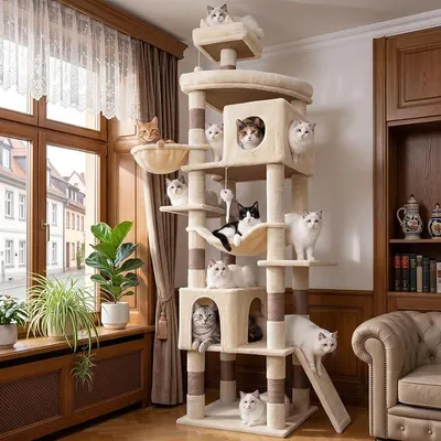 Imagen del producto de Kratzbaum de 210 cm de altura, ideal para gatos grandes