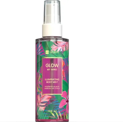 Zdjęcie produktu dla HiSkin Glow My Mind rozświetlająca mgiełka do ciała Pink, 100ml