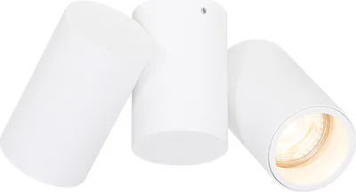 Produktbild von QAZQA - Design Spot I Spotlight I Deckenspot I Deckenstrahler I Strahler I Lampe I Leuchte weiß 2-flammig-flammig verstellbar - Michael I Wohnzimmer I Schlafzimmer - Stahl Länglich - LED geeignet GU10