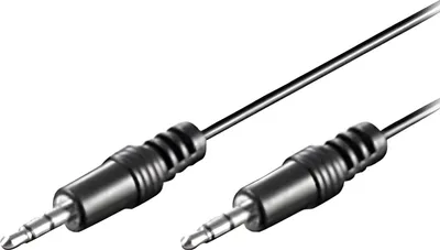 Produktbild von MediaRange Audio Kabel 3,5mm Stereo Jack 1.00m black