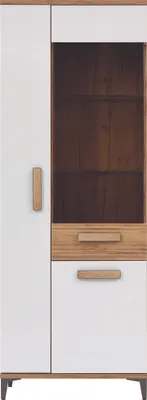 Produktbild von Furniture24 Vitrine Snobi SB7 Vitrinenschrank Schrank Wohznimmerschrank 3 Türiger