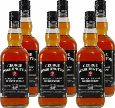 Produktbild von George Washington Bourbon Whiskey (6 x 0,7L)