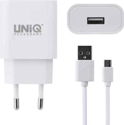 Image de UNIQ Accessory Qualcomm 2.0 Quick travel charger - Micro USB White (CE)