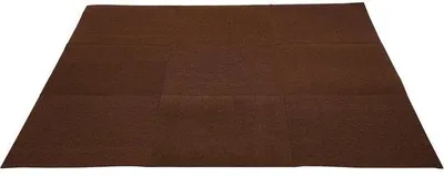 Obrázok produktu pre Hnedé polyesterové kobercové dlaždice IXPE s tlmením hluku, hrúbka 4,5 mm, rozmery 60 cm x 60 cm, 15 kusov