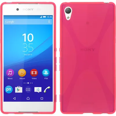 Produktbild von PhoneNatic Case kompatibel mit Sony Xperia Z3+ / Plus - pink Silikon Hülle X-Style + 2 Schutzfolien