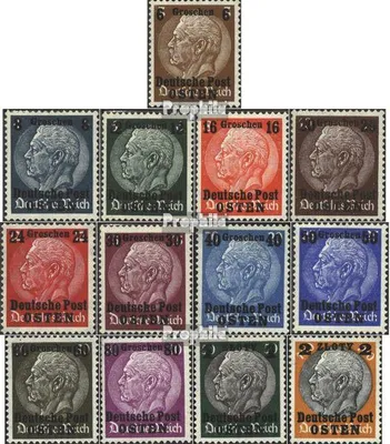 Produktbild von Briefmarken Generalgouvernement 1939 Mi 1-13 (kompl.Ausg.) postfrisch Hindenburg