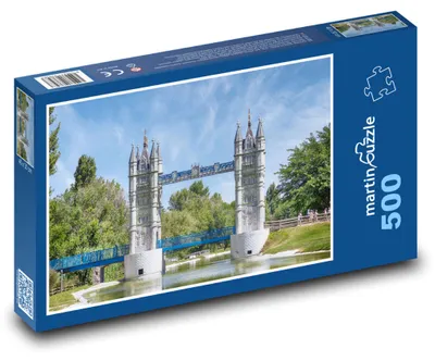 Produktbild von Puzzle 500 Gedenkbrücke im Park - martinpuzzle