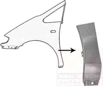 Obrázek produktu pro VAN WEZEL Spodní blatník (5878155) pro VW Sharan Seat Alhambra Ford Galaxy