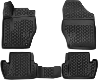 Zdjęcie produktu dla 2011-2015 Citroen DS4 dywaniki podłogowe TPE czarne 4 szt