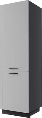 Produktbild von Vorratsschrank KVANTUM Q-D14/DP/60/207 2-türig 60cm Korpus- & Frontfarbe wählbar,dust grey matt,schwarz