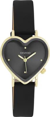 Produktbild von Oozoo Armbanduhr schwarz Leder OOZOO Timepieces Damen Analog-Quarzuhr UOC11452