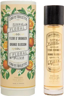 Produktbild von Panier des Sens Orange Blossom, Unisex, Sommer, 50 ml, Nicht nachfüllbare Flasche, Mandarine, Orangenblüte, Tiaré-Blume