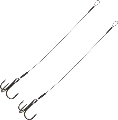Produktbild von Predax Stinger 1x7 schwarz ummantelt - 2 Angsthaken, Länge/ Tragkraft / Hakengröße:10cm / 14kg / Gr. 4