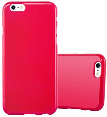 Produktbild von Cadorabo Schutzhülle für Apple iPhone 6 / 6S Hülle in Rot TPU Etui Hülle Case Cover