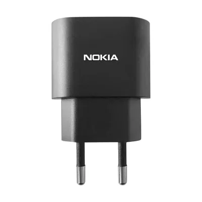 Immagine prodotto di Adattatore di alimentazione con cavo USB-C integrato da 1 m 15 W, Nokia - Nero