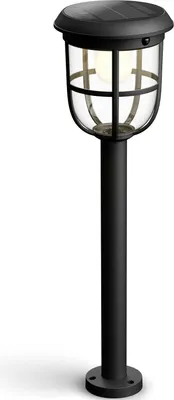 Obrázek produktu pro Philips Stojanové svítidlo Radii 1,3 W, Venkovní sloupkové osvětlení, Černá, Plast, IP44, Terasa, Zahrada, III