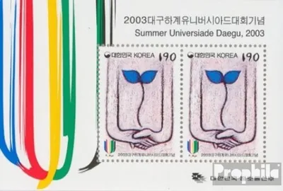 Produktbild von Briefmarken Süd-Korea 2003 Mi Block723 (kompl.Ausg.) postfrisch Universiade