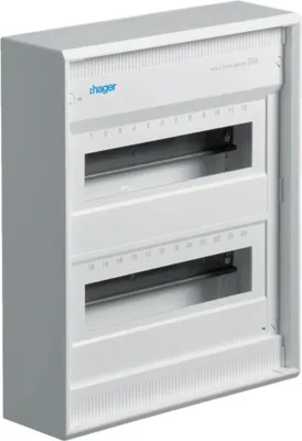 Productafbeelding van Hager verdeelpaneel, Volta, APV, 2x12 automaten, IP30, 1 stuk.