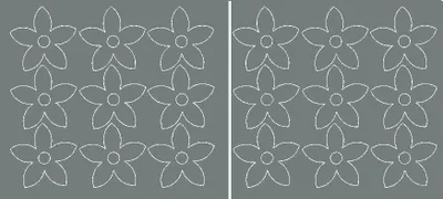 Immagine prodotto di Adesivi murali fiori, 18 pezzi, grigio opaco