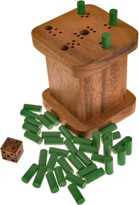 Produktbild von 6 raus - für 2 bis 6 Spieler - Würfelspiel mit 40 Spielsteckern