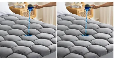 Produktbild von Matratzenschoner 180x200 cm Wasserdicht Atmungsaktiv Grau 2er Pack