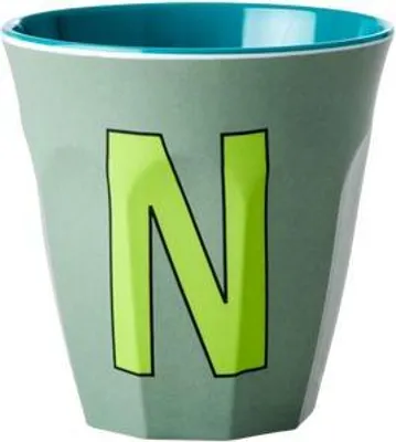 Immagine prodotto di RICE Bicchiere Medium Melamina Lettera "N" Khaki