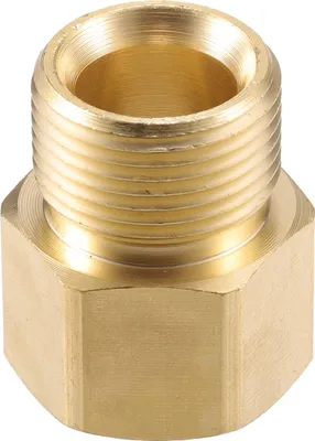 Produktbild von Hochdruckreiniger-Anschluss, M22x1.5 Adapter aus Messing für Hochdruckreiniger, Universal-Schraubenschlauchanschluss in Kupferton