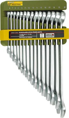 Produktbild von Proxxon Slim Line Ring-Maulschlüsselsatz, 15-tlg., 6 - 21 mm