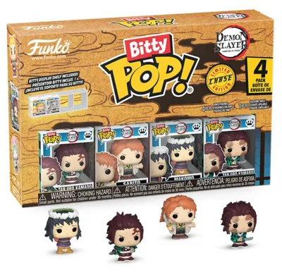 Produktbild von Demon Slayer: Kimetsu no Yaiba Bitty POP! Vinyl Figuren 4er-Pack Tanjiro 2,5 cm