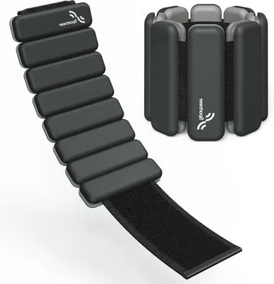 Image de Lot de manchettes lestées 0,5 kg et 1 kg pour le yoga et la course à pied