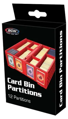 Obrázek produktu pro Oddělovací přihrádky na karty BCW červené (12 ks)