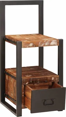 Imagen del producto de vidaXL Ganchos para colgar con estante, varios colores, madera maciza reciclada