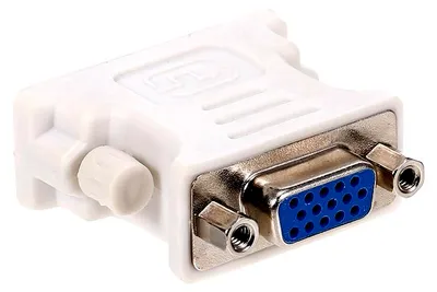 Obrázok produktu pre Adaptér DVI na VGA – adaptér s konektorom DVI (24+1) (samec) na VGA (samica) pre stolné počítače, notebooky, monitory a projektory