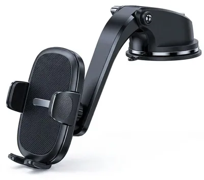 Image de Support Téléphone Voiture avec Ventouse, Rotation 180° Réglable Stable - Noir