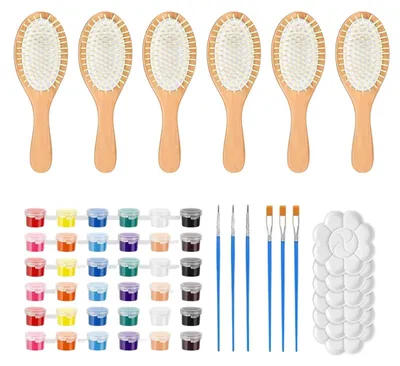 Immagine prodotto di Kit per spazzola per capelli in legno, ideale per progetti fai-da-te e per la cura creativa dei capelli