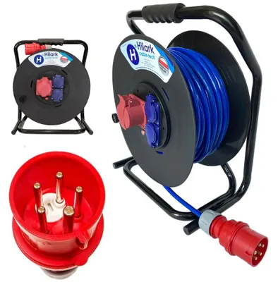 Image de Rallonge triphasée CEE H07BQ-F 5x2,5 mm croisement de phases 25m