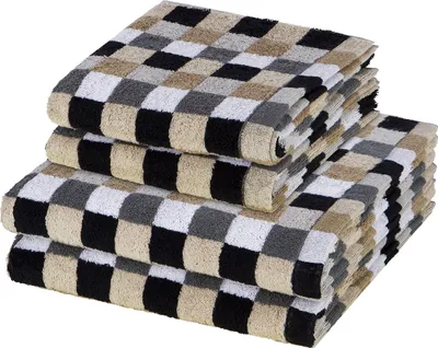 Produktbild von Cawö Lifestyle 2 X Handtuch 2 X Duschtuch im Set Flauschige Qualität für ein angenehmes Hautgefühl, Farbenfrohes Design für frische Badezimmerakzente, Pflegeleicht und trocknergeeignet für praktische Nutzung grau 4er Set