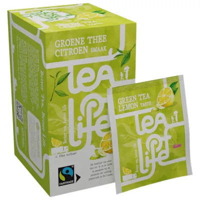 Produktbild von Tea of Life | Grüner Tee Zitrone | 1,5 g x 100 Stück