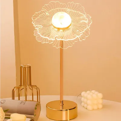 Produktbild von 360Home Blume Tischlampe Schlafzimmer Nachttischlampe Nachtlicht warm