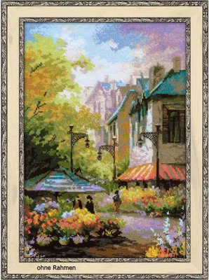 Produktbild von Riolis gezählt Kreuzstich Kit Flower Street